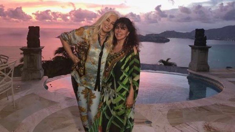 La actriz compartió en las redes una foto junto a Giménez.