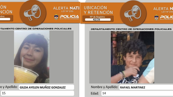 La Policía activó la Alerta Nati en la búsqueda de los adolescentes 