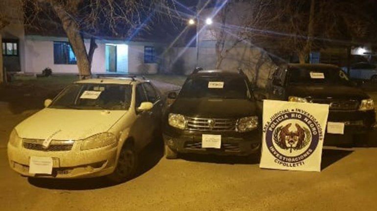 Recuperaron tres vehículos que habían sido robados