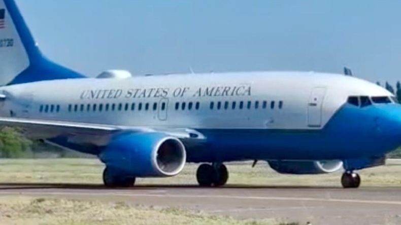 La captura de un video enviado este martes desde el aeropuerto Presidente Perón de Neuquén. | LM Neuquen La captura de un video enviado este martes desde el aeropuerto Presidente Perón de Neuquén.