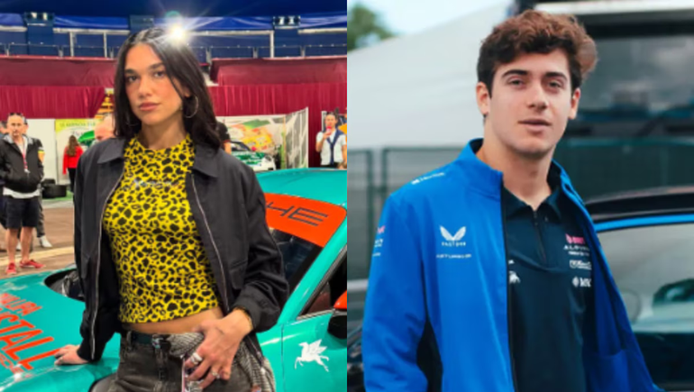 Dua Lipa sorprendió a FRanco Colapinto