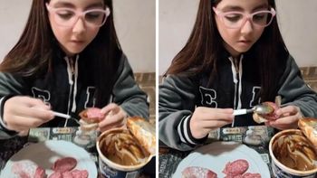 una nena se volvio viral tiktok por comer salame con dulce de leche: es riquisimo