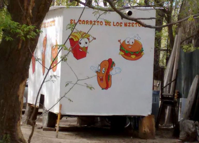 El Carrito de los nieto funcionó como el primer techo de la pareja, en donde vivieron durante 21 días. 