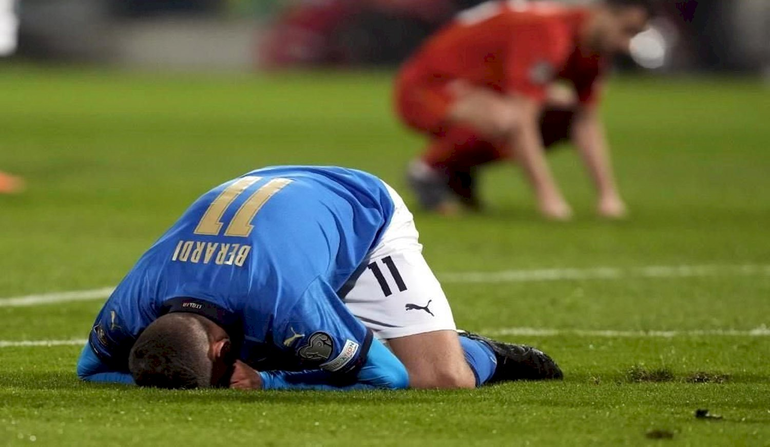 Macedonia dejó sin Mundial a Italia con un gol en tiempo de descuento