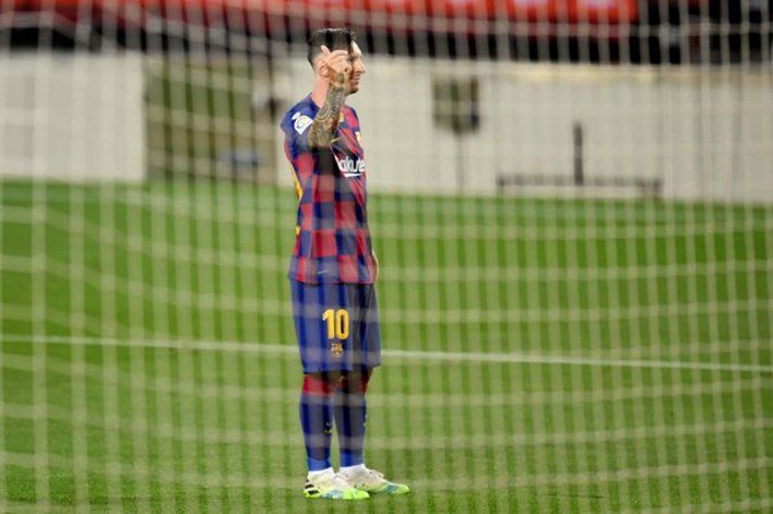 Messi celebró su gol récord con un nuevo look