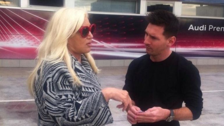 Lionel Messi y Susana Giménez Lionel Messi y Susana Giménez