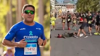 Un empresario se descompensó y murió a metros de completar un medio maratón en Brasil. Un empresario se descompensó y murió a metros de completar un medio maratón en Brasil.