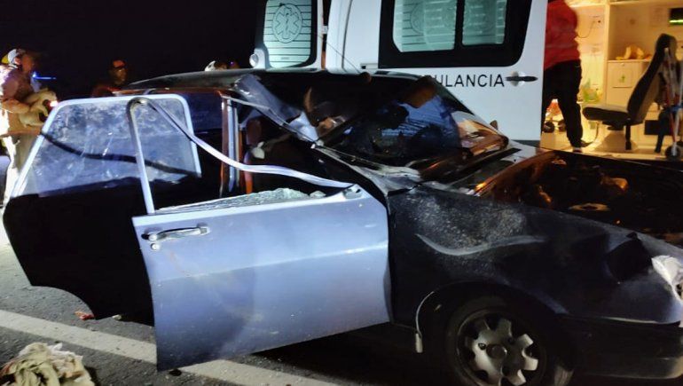 Una familia chocó contra un caballo y terminó en el hospital