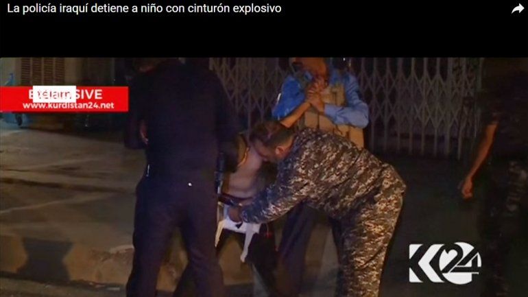 Detienen a un niño que escondía explosivos bajo la camiseta de Messi