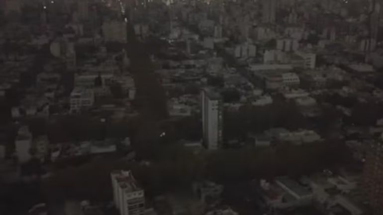 Apagón en Buenos Aires.