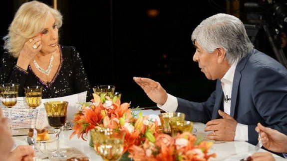 Tenso cruce televisivo entre Mirtha y Hugo Moyano