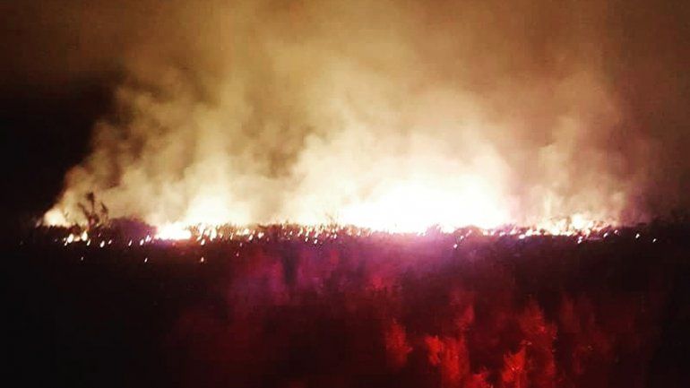 Lograron contener un incendio en cercanías a Añelo