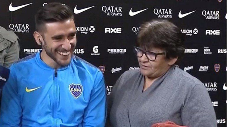 El show de la mamá de Salvio en Boca: No existen los de River