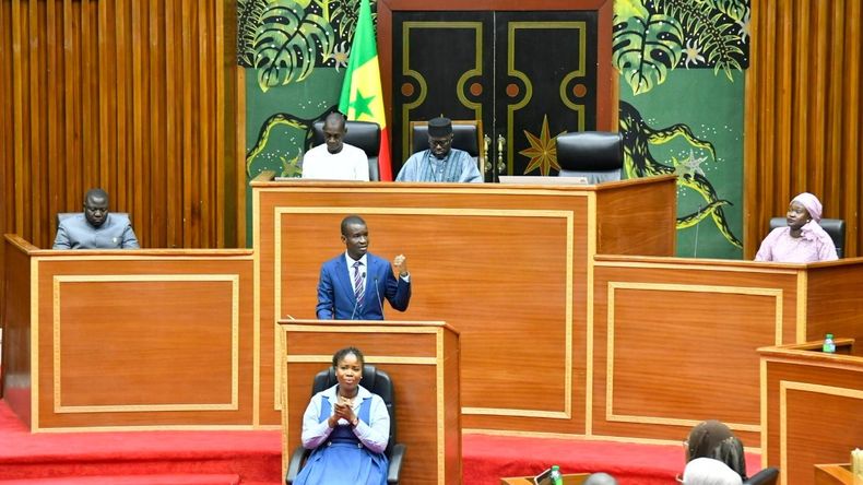 Sesión de la Asamblea Nacional de Senegal, donde se debatió la reforma del Código Penal. | LM Neuquen Sesión de la Asamblea Nacional de Senegal, donde se debatió la reforma del Código Penal.