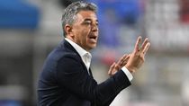 paliza: marcelo gallardo sufrio una dura goleada en su debut con ecuador