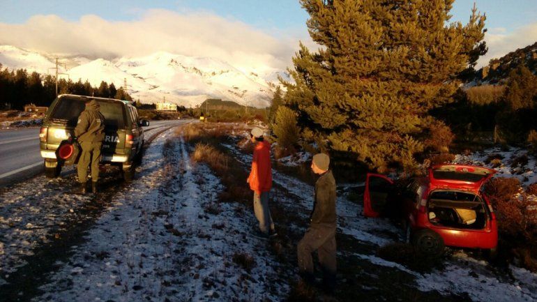 El hielo causó cuatro accidentes en cercanías a Junín de los Andes