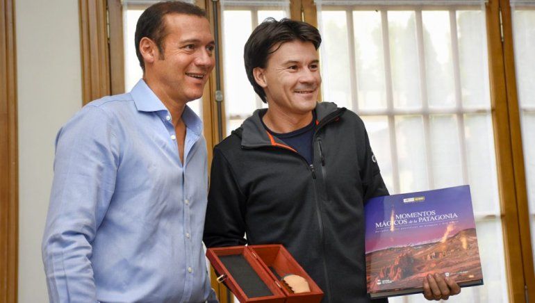 El ex tenista Guillermo Coria pasó por la Casa de Gobierno