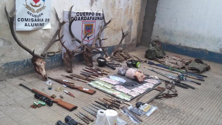 Encuentran un arsenal destinado a la caza furtiva en Pilo Lil