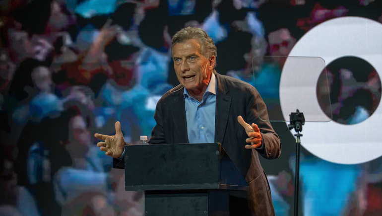 Mauricio Macri encabezó un acto del PRO en Buenos Aires