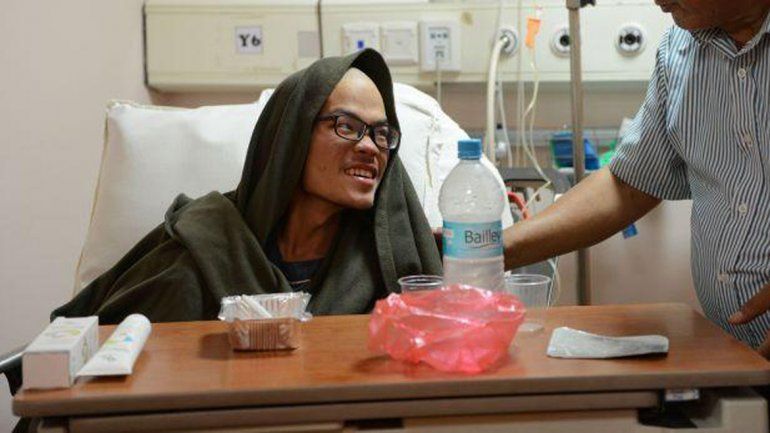 Liang Sheng-yueh y su novia se perdieron en un cañadón de 2600 metros.