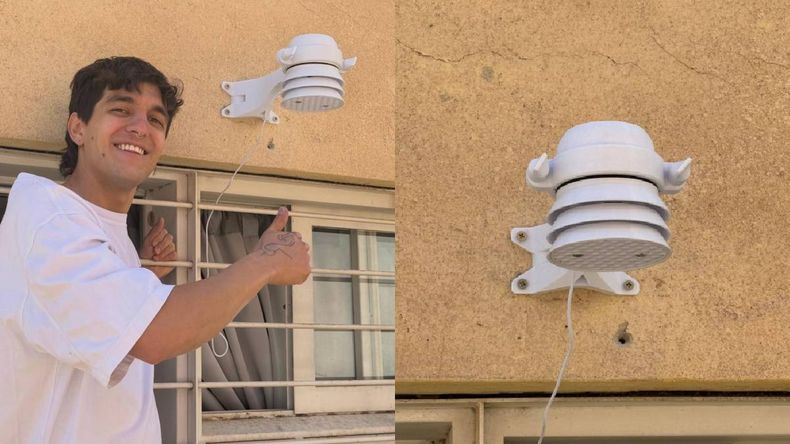 Un joven de Neuquén diseñó una estación meteorológica que permitirá medir la calidad del aire en la ciudad | LM Neuquen Un joven de Neuquén diseñó una estación meteorológica que permitirá medir la calidad del aire en la ciudad