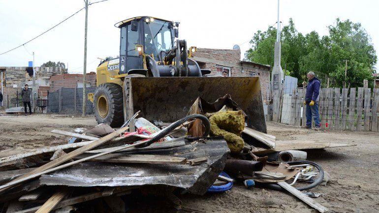 Sacaron 40 mil kilos de basura en Valentina Norte