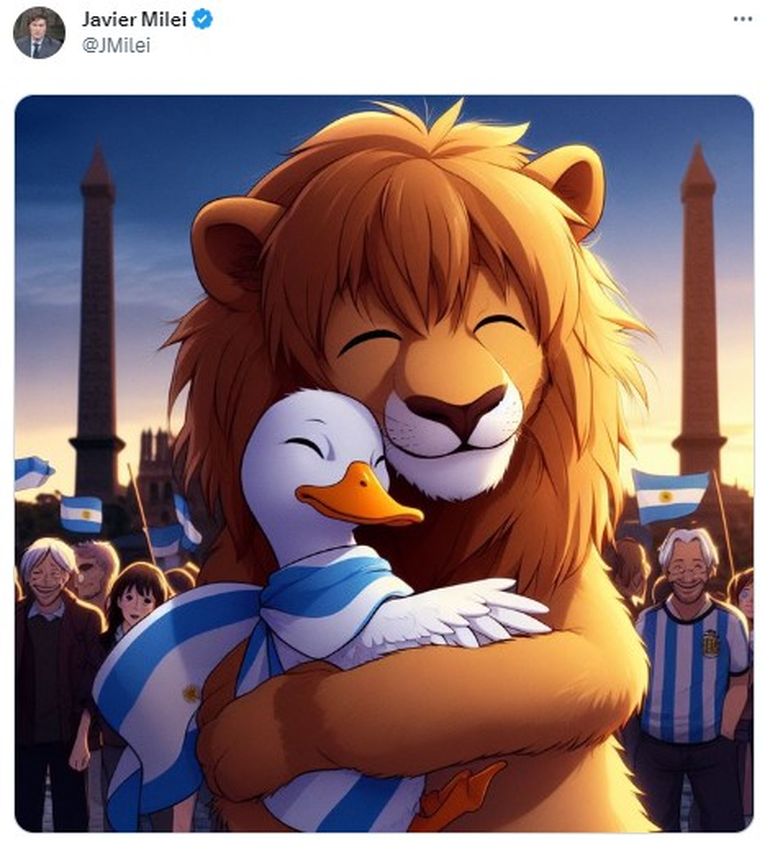 El meme que compartió Javier Milei en X. Foto X. El meme que compartió Javier Milei en X. Foto X.