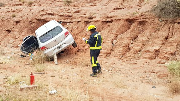 Ruta 7: perdió el control