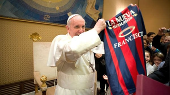 El papa Francisco, ferviente hincha de San Lorenzo El papa Francisco, ferviente hincha de San Lorenzo