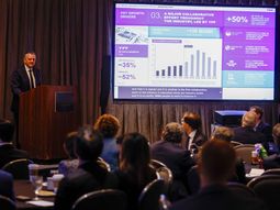 Horacio Marín, CEO de YPF, durante la CERAWeek en Houston, donde expuso los avances del proyecto Argentina LNG. Horacio Marín, CEO de YPF, durante la CERAWeek en Houston, donde expuso los avances del proyecto Argentina LNG.