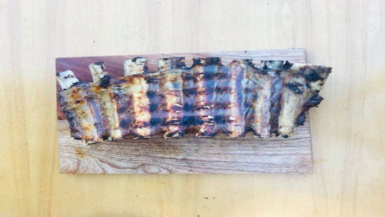 Receta: costillar ventana con choclos y berenjenas ahumadas