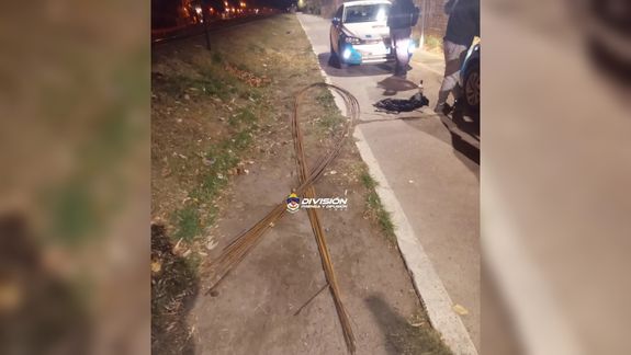 Ladrones de hierro cayeron por las cámaras de seguridad