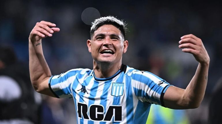 Santi Sosa marcó uno de los goles de la goleada de Racing Santi Sosa marcó uno de los goles de la goleada de Racing