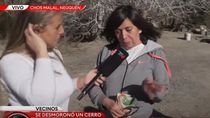dramatico testimonio en chos malal: escuche crack y se me vino la montana encima