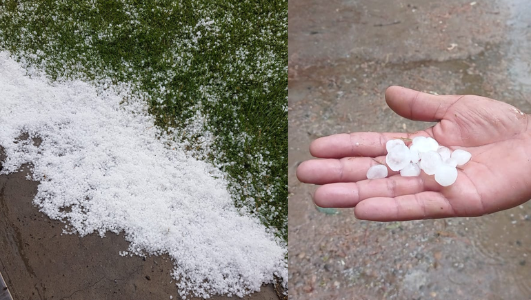 En algunas localidades del Alto Valle cayó una fuerte granizada