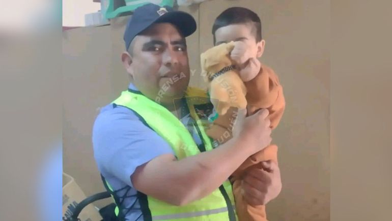 Policía neuquino héroe: le salvó la vida a un niño en Piedra del Águila