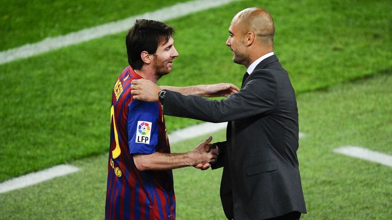 Lionel Messi y Guardiola Lionel Messi y Guardiola