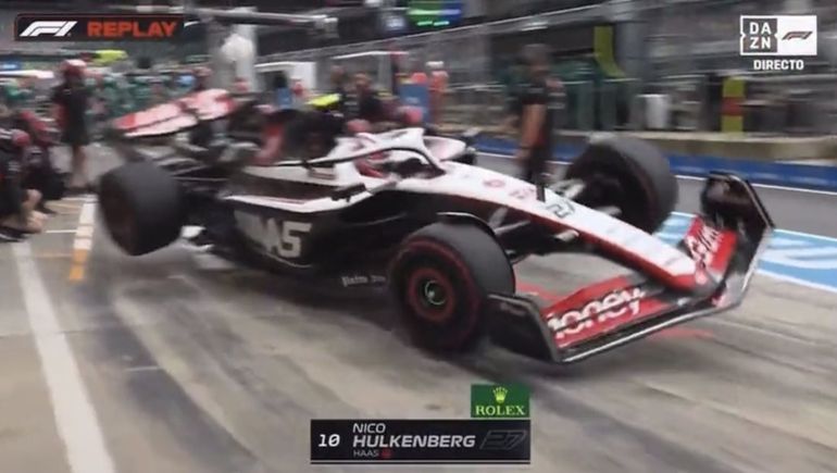 Nico Hulkenberg y un descuido que podría haber sido una tragedia.