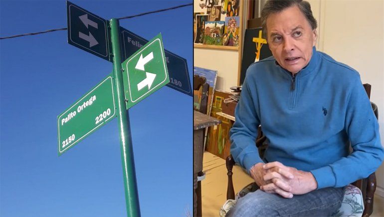 Palito Ortega agradeció por la calle de Plottier que lleva su nombre