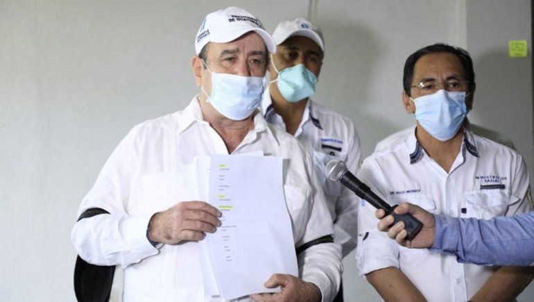 El presidente de Guatemala tiene coronavirus