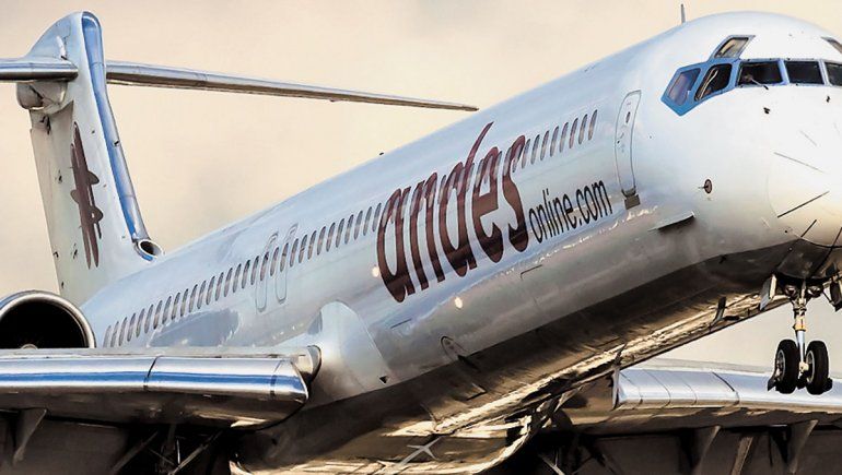 La empresa Andes Líneas Aéreas suspendió los vuelos a Bariloche