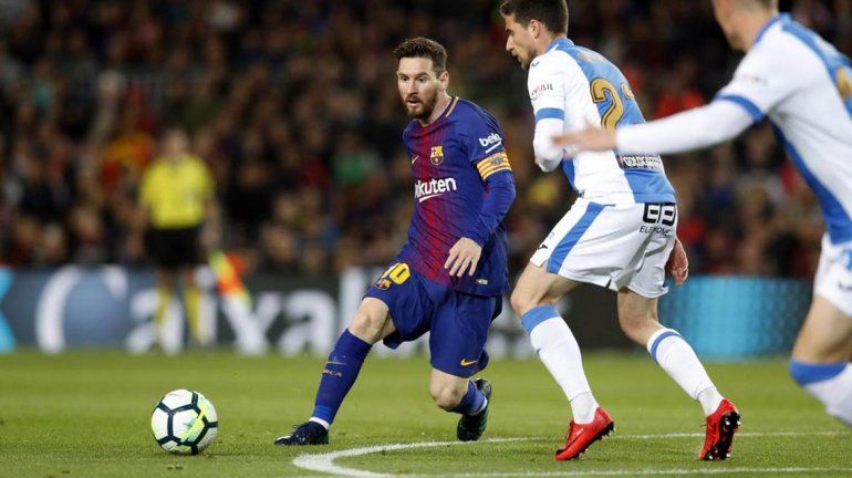 Triplete de Messi para el triunfo de Barcelona ante Leganés