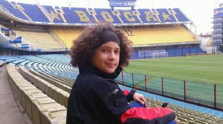 El Rulo cuando fue a una de las primeras pruebas en Boca.