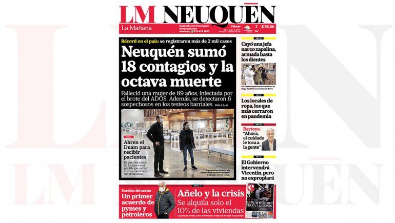 Repasá la edición impresa de este sábado