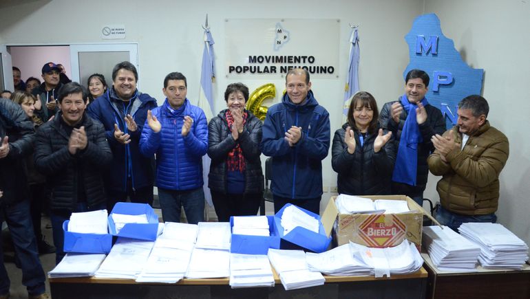 Gutiérrez, Koopmann y Gaido celebraron con afiliados el cumple 61 del MPN