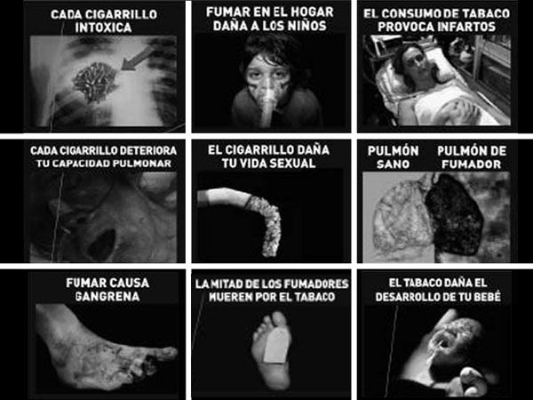 Los paquetes de cigarrillos incluirán imágenes para alertar a los fumadores