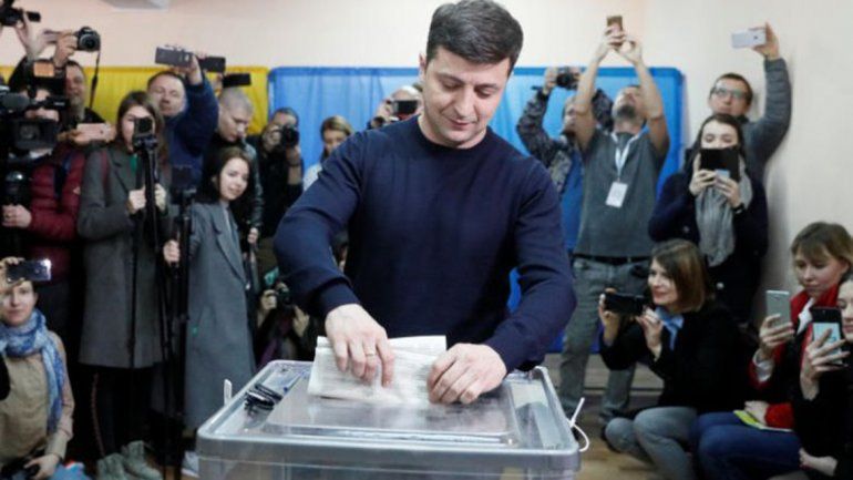Ucrania: el actor Zelenskiy obtuvo el 30% de los votos