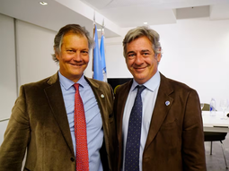 Marcos Pereda y Nicolás Pino están enfrentados y la disputa se definirá en las próximas elecciones