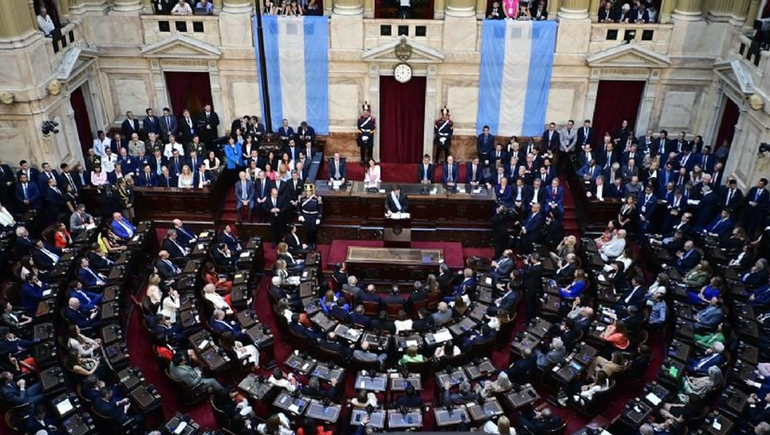 Javier Milei pronunció su discurso en la apertura de sesiones ordinarias ante la Asamblea Legislativa el 1 de marzo de 2024.