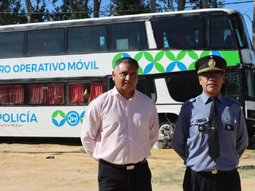 El operativo móvil policial de seguridad ya está instalado en el predio. El operativo móvil policial de seguridad ya está instalado en el predio.